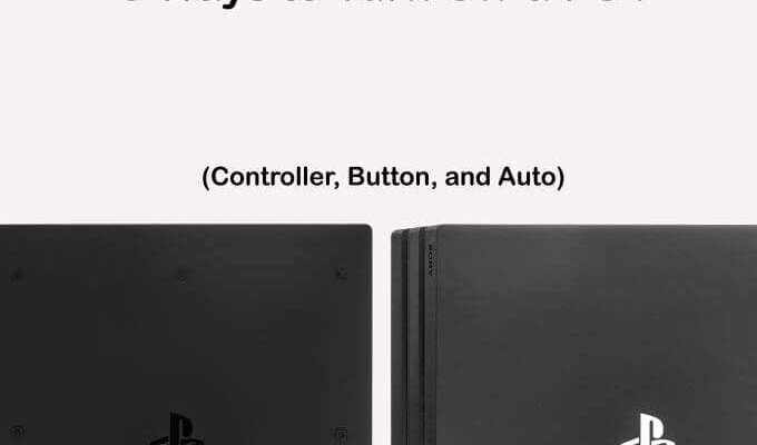 3 formas de apagar una PS4 (mando, botón y automático)